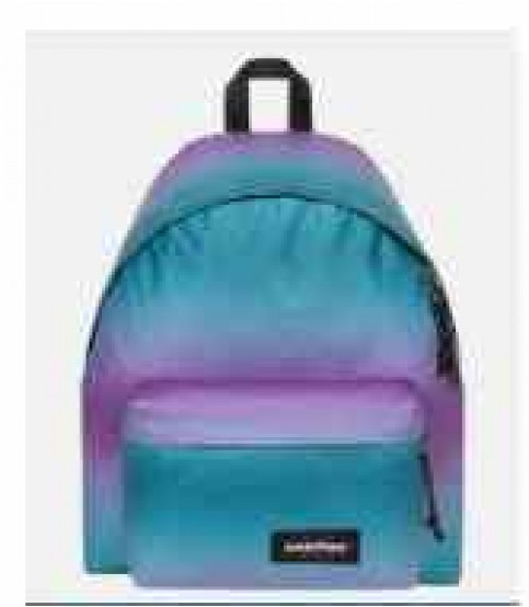 MOCHILA ESCOLAR EASTPAK AZUL E VIOLETA COM GLITTER