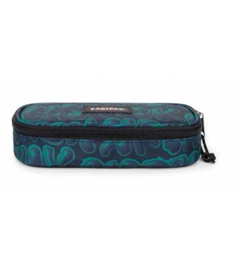 ESTOJO ESCOLAR OVAL EASTPAK AZUL E VERDE INFLAT´D