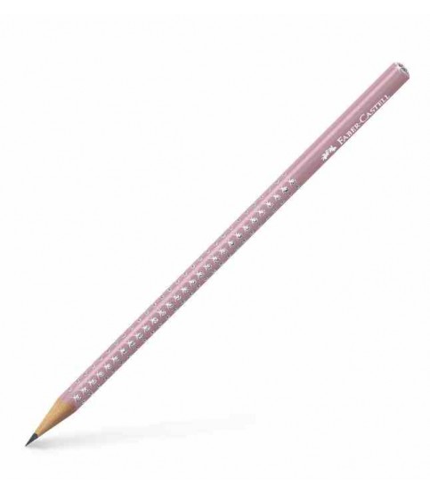 LÁPIS FABER-CASTELL GRIP SPARKLE ROSA HB