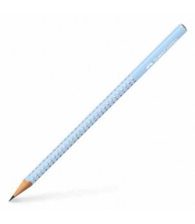 LÁPIS FABER-CASTELL GRIP SPARKLE AZUL CÉU HB