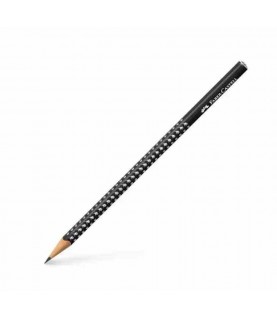 LÁPIS FABER-CASTELL GRIP SPARKLE PRETO HB