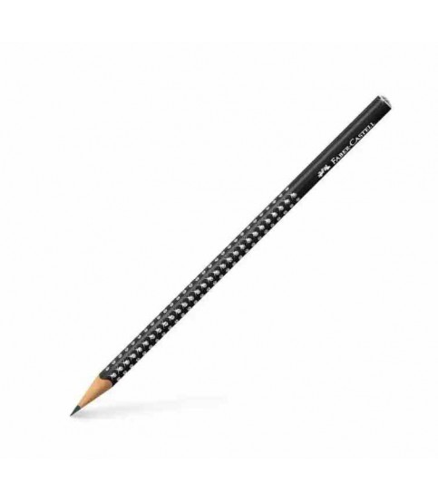 LÁPIS FABER-CASTELL GRIP SPARKLE PRETO HB