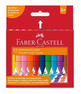 LÁPIS CERA FABER-CASTELL GRIP TRIANGULAR