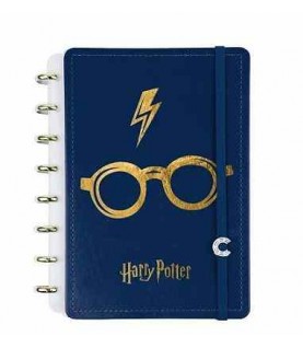 CADERNO INTELIGENTE A5 HARRY POTTER CAPA AZUL CADERNO INTELIGENTE A5 HARRY POTTER CAPA AZUL