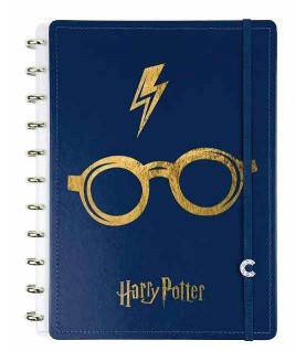 CADERNO INTELIGENTE A4 HARRY POTTER CAPA AZUL CADERNO INTELIGENTE A4 HARRY POTTER CAPA AZUL