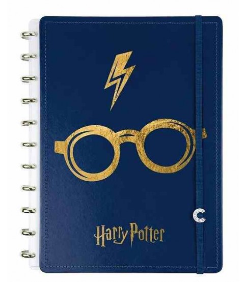 CADERNO INTELIGENTE A4 HARRY POTTER CAPA AZUL CADERNO INTELIGENTE A4 HARRY POTTER CAPA AZUL