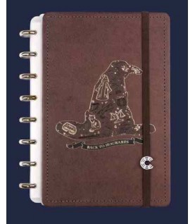 CADERNO INTELIGENTE A5 HARRY POTTER CAPA CASTANHA CADERNO INTELIGENTE A5 HARRY POTTER CAPA CASTANHA