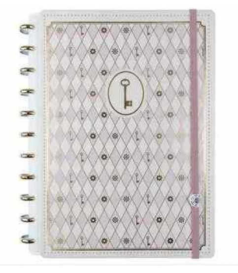 CADERNO INTELIGENTE A5 ROSA ISABELA AKKAKI