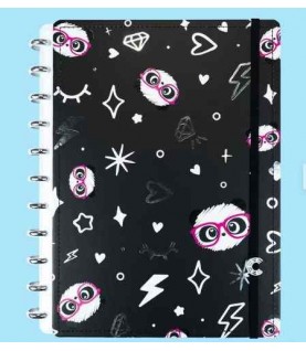 CADERNO INTELIGENTE A4 PANDA LULUCA PRETO CADERNO INTELIGENTE A4 PANDA LULUCA PRETO