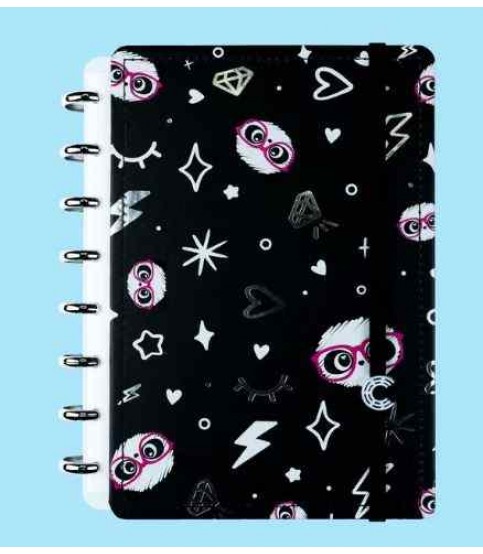 CADERNO INTELIGENTE A5 PANDA LULUCA PRETO CADERNO INTELIGENTE A5 PANDA LULUCA PRETO