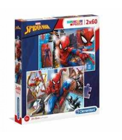 PUZZLE SPIDER-MAN 2X60 PEÇAS COD.21608