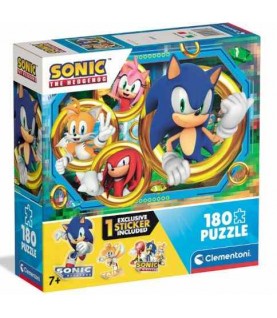 PUZZLE SONIC 180 PEÇAS COM AUTOCOLANTES REF.29796