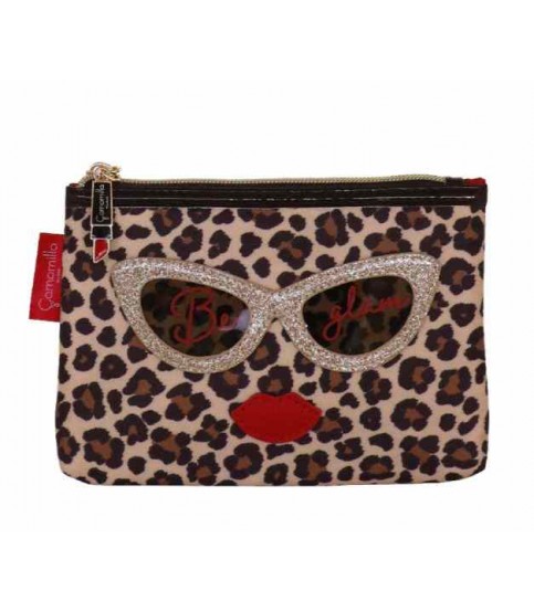 NECESSAIRE CAMOMILLA RETANG. GRANDE PADRÃO LEOPARDO BE CHIC REF.23439 NECESSAIRE CAMOMILLA RETANG. GRANDE PADRÃO LEOPARDO BE CHIC REF.23439