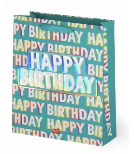 SACO PRENDA LEGAMI XL HAPPY BIRTHDAY