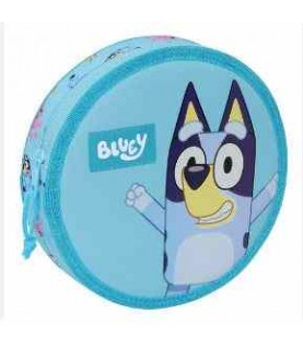 ESTOJO ESCOLAR REDONDO COM MATERIAL BLUEY ESTOJO ESCOLAR REDONDO COM MATERIAL BLUEY