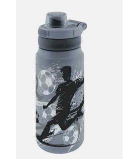 GARRAFA TÉRMICA 750ML AUREA CINZA FUTEBOL GARRAFA TÉRMICA 750ML AUREA CINZA FUTEBOL
