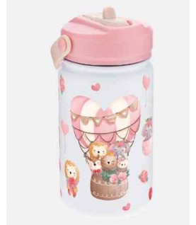 GARRAFA TÉRMICA 330ML AUREA KIDS COM BALÃO AR QUENTE
