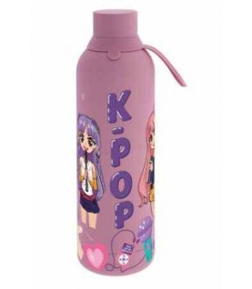 GARRAFA TÉRMICA 710ML AUREA ROSA K-POP
