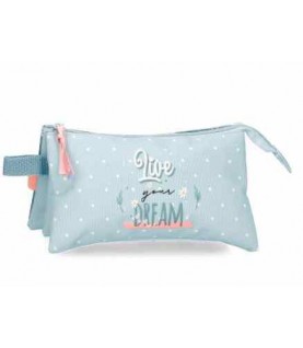 ESTOJO ESCOLAR TRIPLO MOVOM LIFE YOUR DREAM AZUL REF.37643 ESTOJO ESCOLAR TRIPLO MOVOM LIFE YOUR DREAM AZUL REF.37643