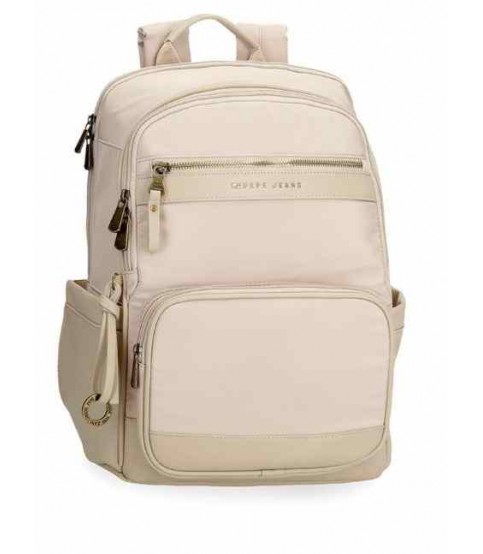 MOCHILA TÉCNICA DUPLA PEPE JEANS BEJE MOCHILA TÉCNICA DUPLA PEPE JEANS BEJE