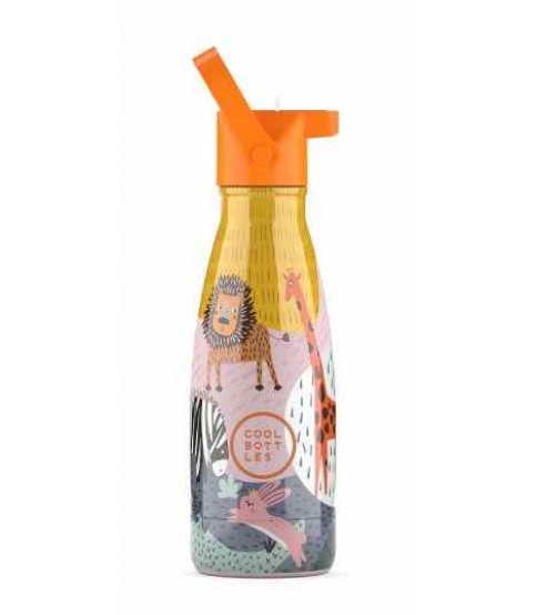GARRAFA TÉRMICA COOL BOTTLES KIDS SAVANA 260ML