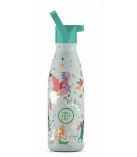 GARRAFA TÉRMICA COOL BOTTLES KIDS REINO DAS PRINCESAS 350ML GARRAFA TÉRMICA COOL BOTTLES KIDS REINO DAS PRINCESAS 350ML