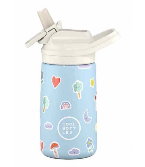 GARRAFA TÉRMICA COOL BOTTLES KIDS RAINBOW CLOUDS 350ML