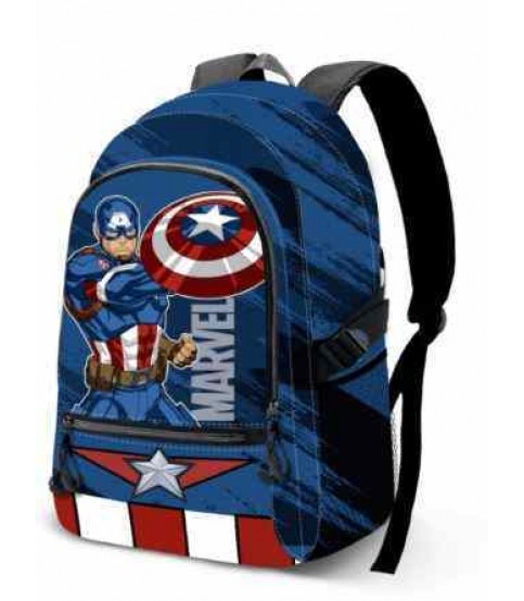 MOCHILA ESCOLAR GRANDE CAPITÃO AMÉRICA REF.6308