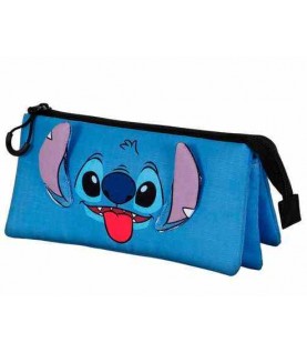 ESTOJO ESCOLAR TRIPLO STITCH AZUL REF.06355 ESTOJO ESCOLAR TRIPLO STITCH AZUL REF.06355