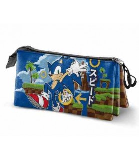 ESTOJO ESCOLAR TRIPLO SONIC THE HEDGEHOG ESTOJO ESCOLAR TRIPLO SONIC THE HEDGEHOG
