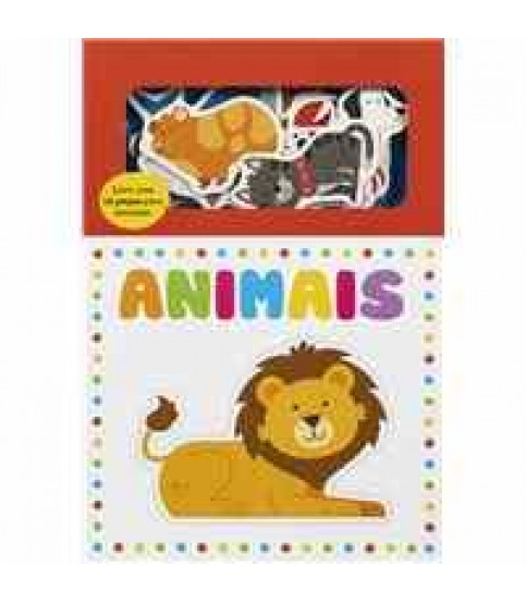 ANIMAIS- LIVRO COM 12 PEÇAS PARA ENCAIXAR