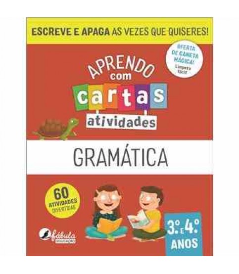 APRENDO COM CARTAS- ATIVIDADES GRAMÁTICA 3º E 4º ANOS