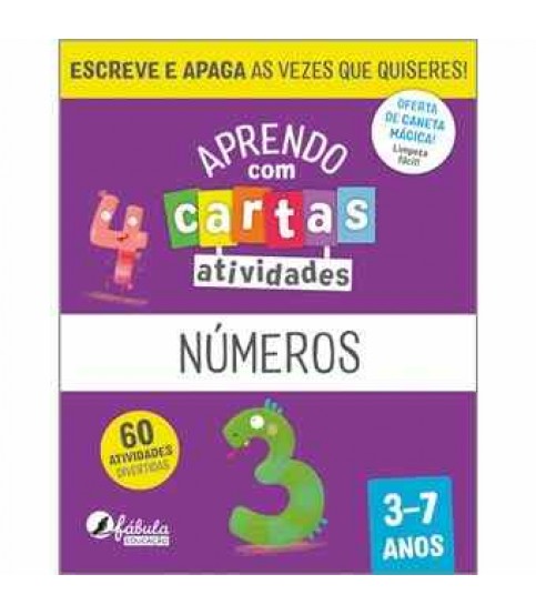 APRENDO COM CARTAS- NÚMEROS 3-7 ANOS
