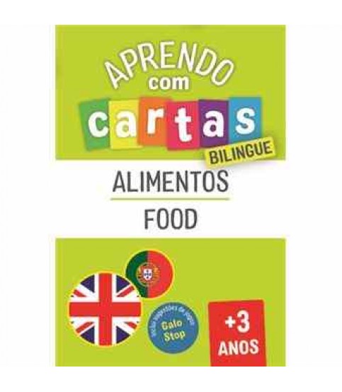 APRENDO COM CARTAS- ALIMENTOS/ FOOD +3 ANOS