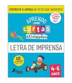 APRENDO COM CARTAS- LETRA DE IMPRENSA 4-6 ANOS