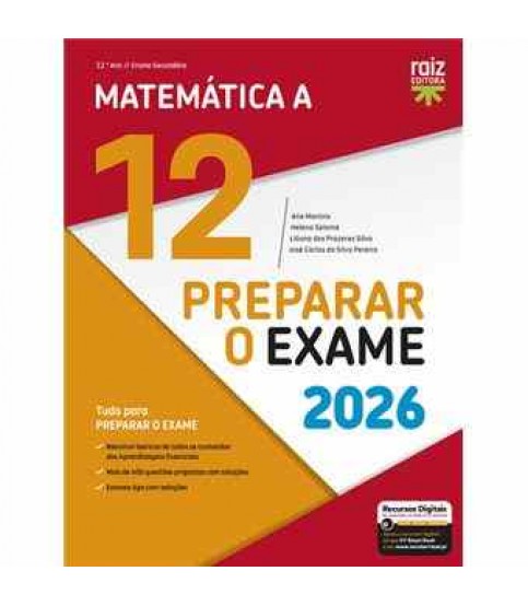 PREPARAR O EXAME 2026 MATEMÁTICA A 12º ANO PREPARAR O EXAME 2026 MATEMÁTICA A 12º ANO